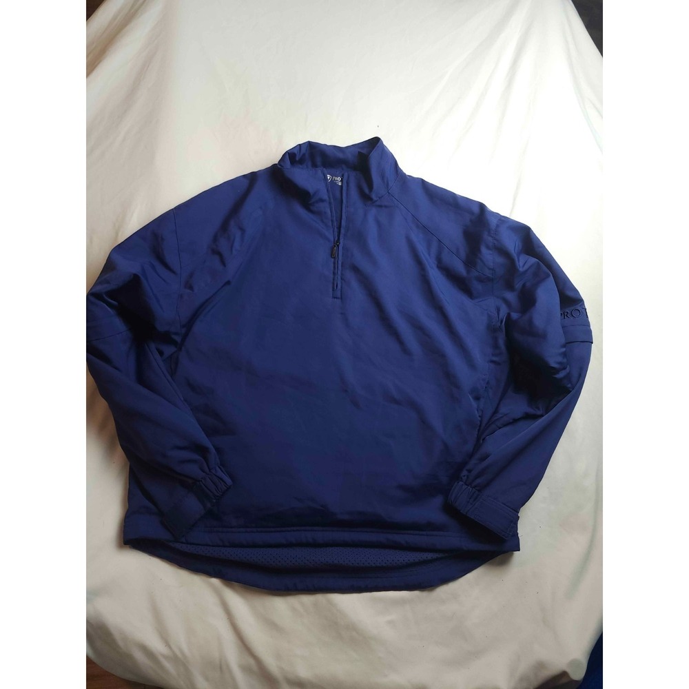 Pro Tour Performance Golf Pullover Jacket Mens M Blue 1/4 Zip Gorpcore Outdoor